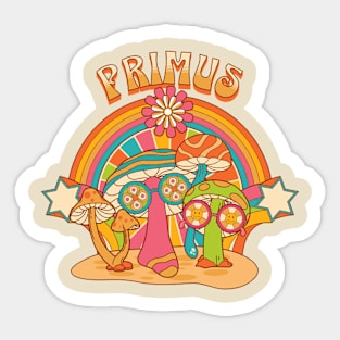 primus mushroom band Sticker